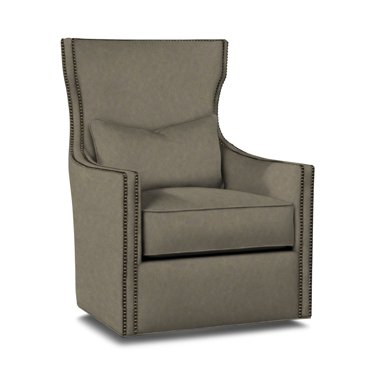 Swivel Wingback Chair Chair with Ottoman