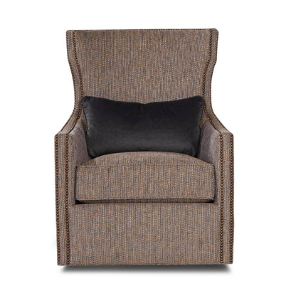 Swivel Wingback Chair Chair with Ottoman