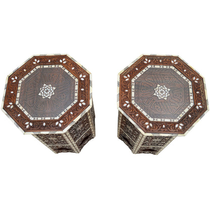 Syrian Glass End Table (Set of 2)