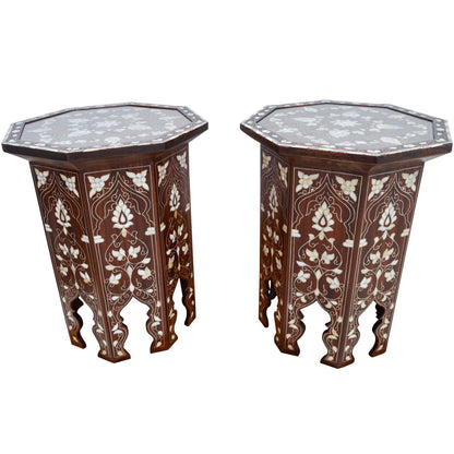 Syrian Glass End Table (Set of 2)