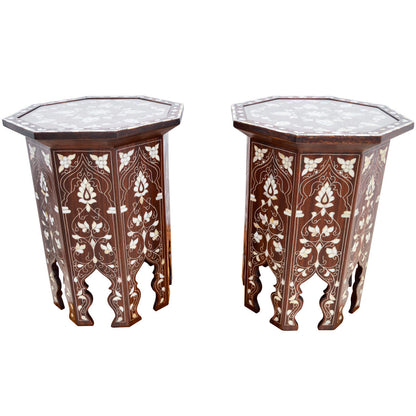 Syrian Glass End Table (Set of 2)