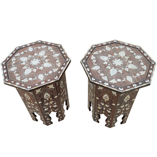 Syrian Glass End Table (Set of 2)