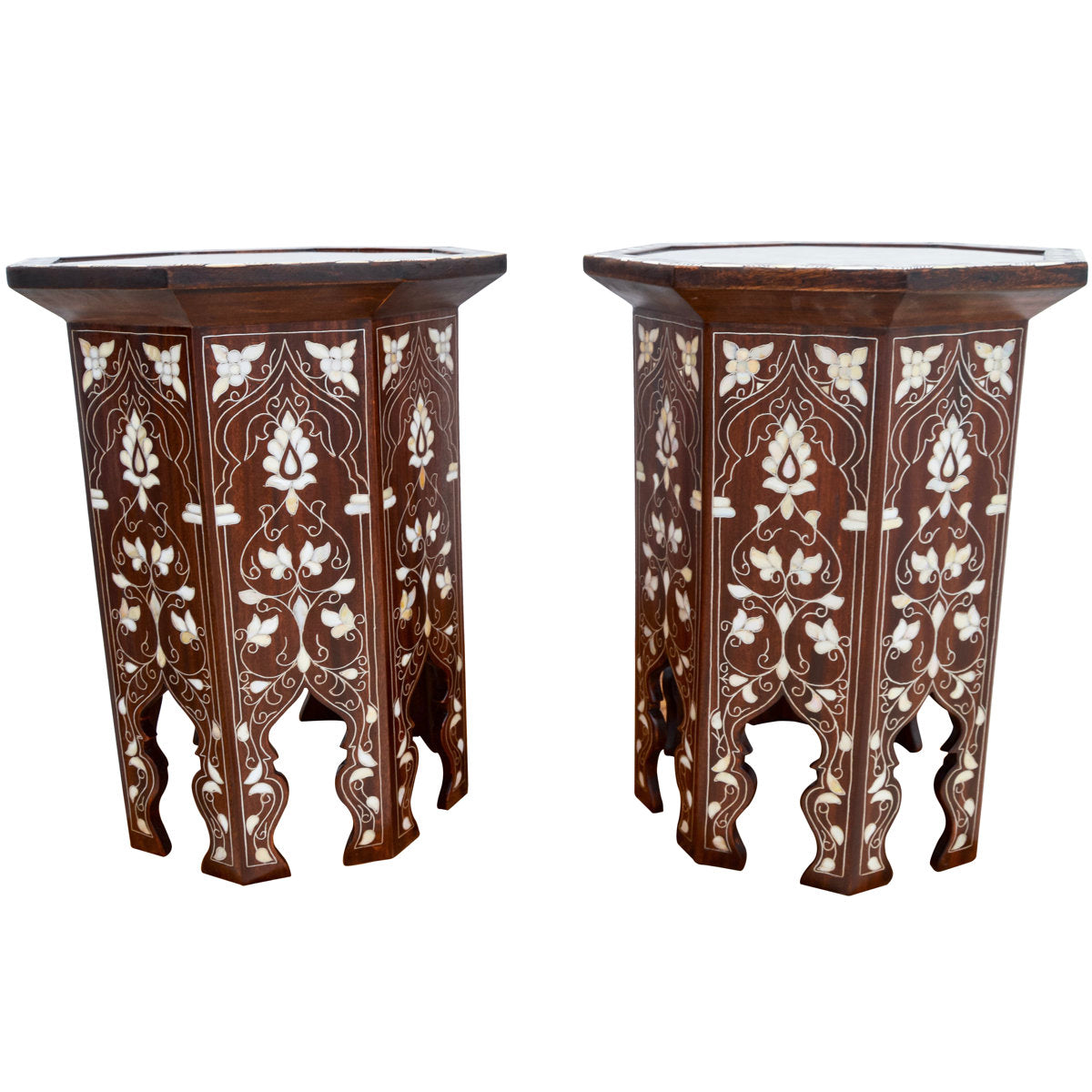 Syrian Glass End Table (Set of 2)