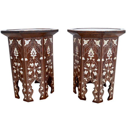 Syrian Glass End Table (Set of 2)