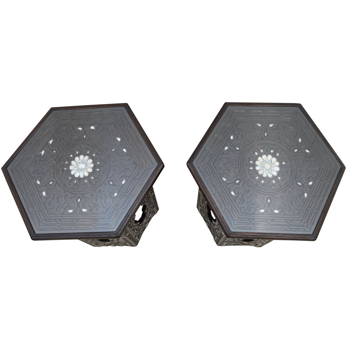 Syrian Glass End Table (Set of 2)
