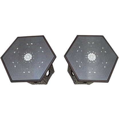 Syrian Glass End Table (Set of 2)