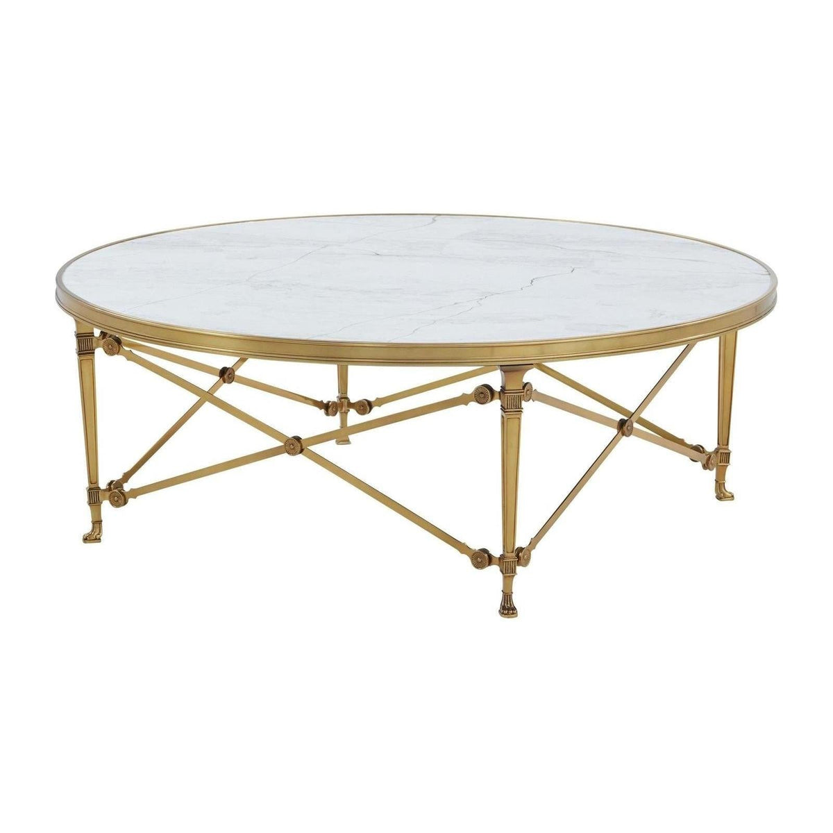 Theodore Alexander Spencer London Brass Cocktail Table