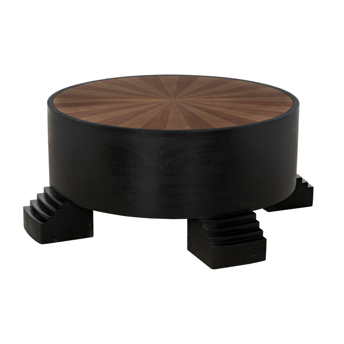 Tambour Solid Wood Coffee Table