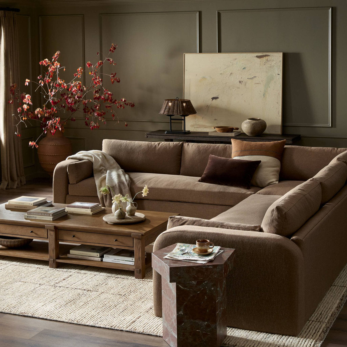 Four Hands Tate 3Pc Sectional Antwerp Cafe