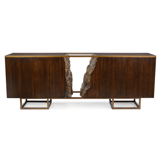 Terra Four-Door Credenza, White