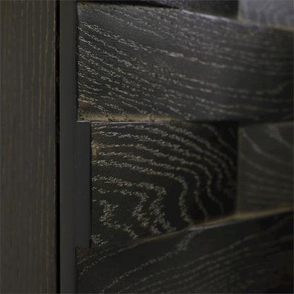 Tessere Four-Door Credenza, Limed