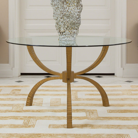 Studio A Home Teton Rectangular Table Gold
