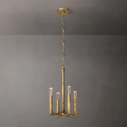 Thaddeus Hammered Texture Brass Pendant Light