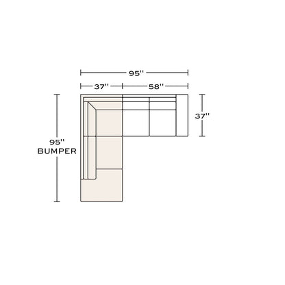 Benchmade Modern The Og Corner Sectional 95 X 95