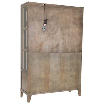 Thea Lighted Curio Cabinet