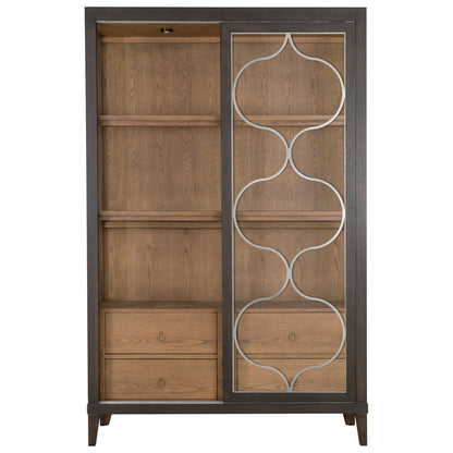 Thea Lighted Curio Cabinet