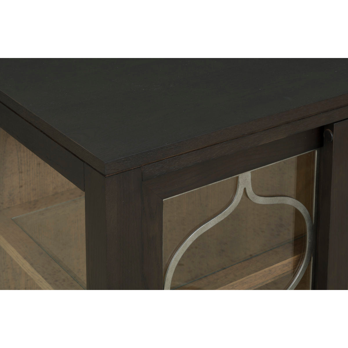 Thea Lighted Curio Cabinet