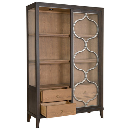 Thea Lighted Curio Cabinet