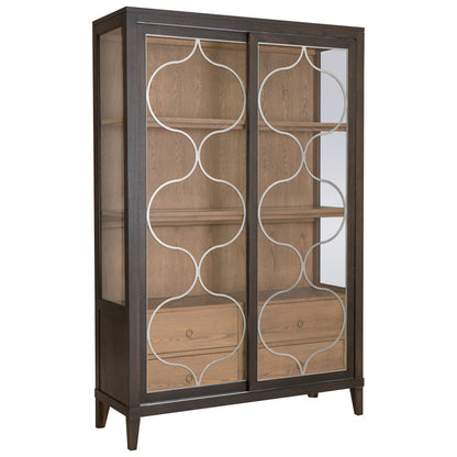 Thea Lighted Curio Cabinet