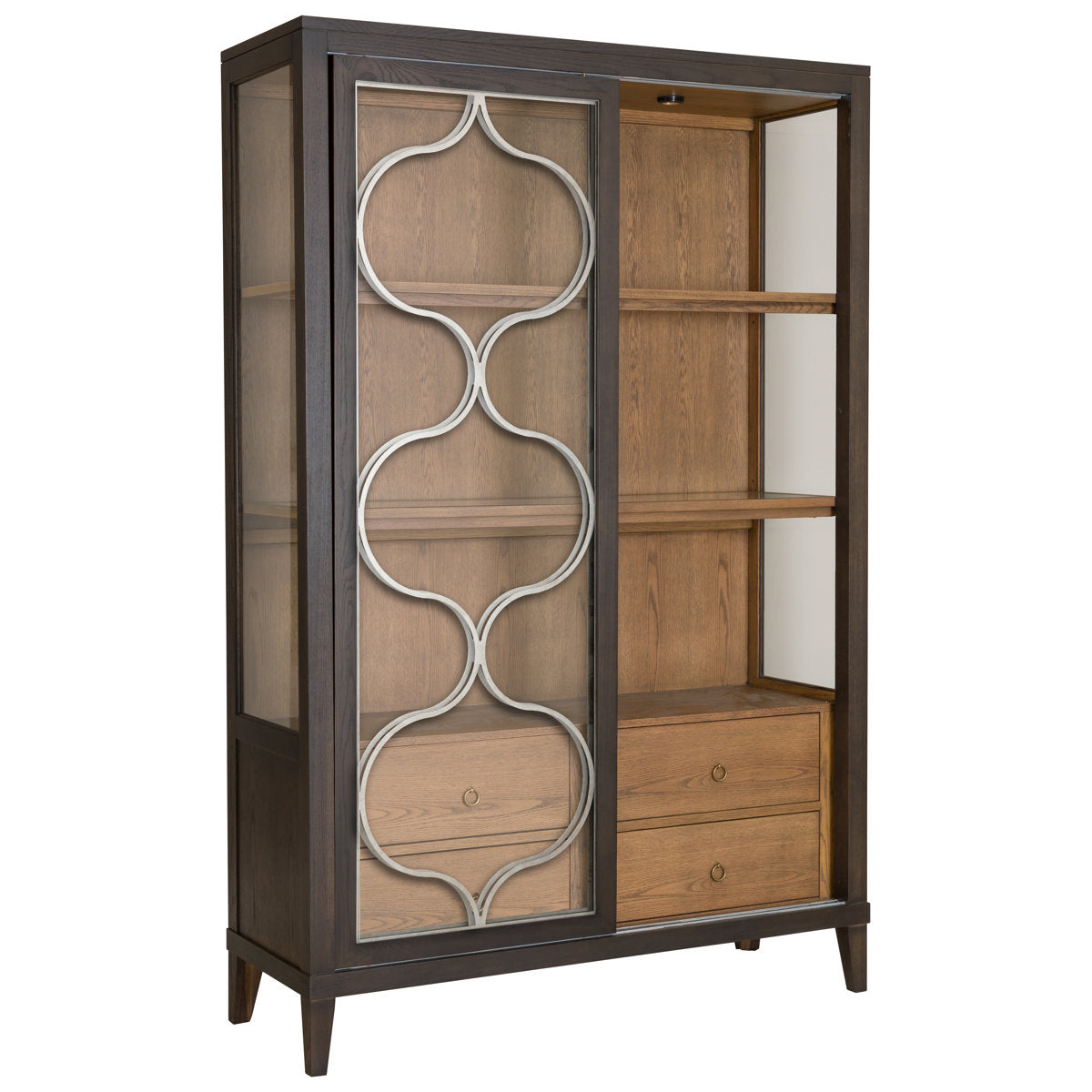 Thea Lighted Curio Cabinet