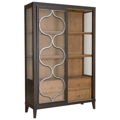 Thea Lighted Curio Cabinet