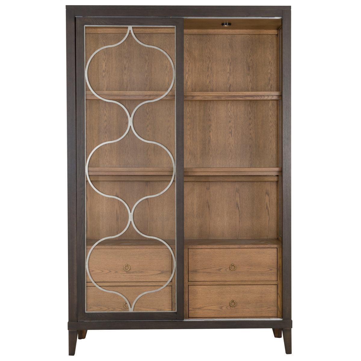 Thea Lighted Curio Cabinet