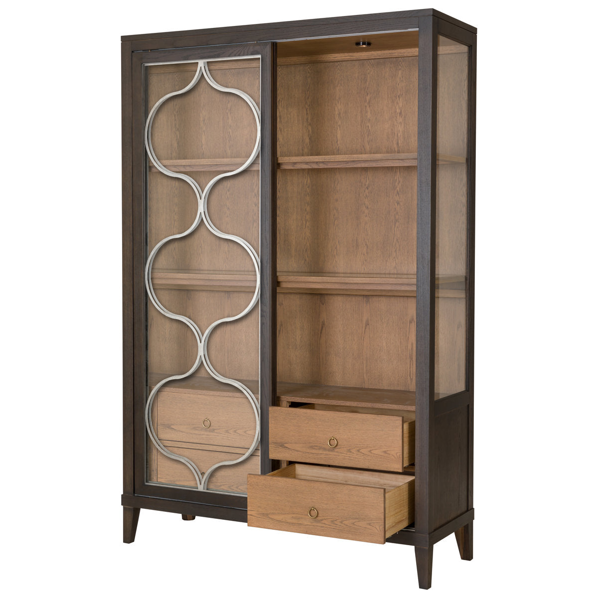 Thea Lighted Curio Cabinet
