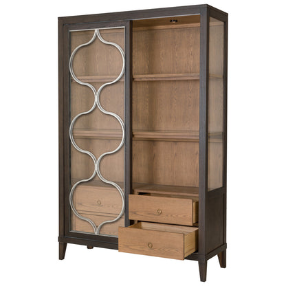 Thea Lighted Curio Cabinet