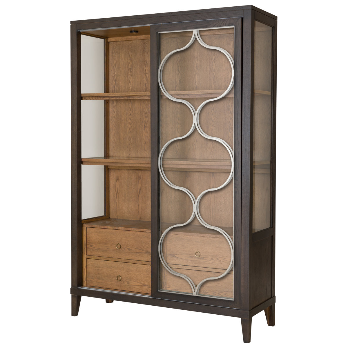 Thea Lighted Curio Cabinet