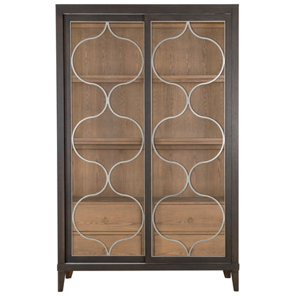 Thea Lighted Curio Cabinet