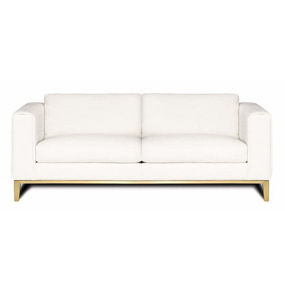 Eleanor Rigby Tobi 96 Genuine Leather Square Arm Sofa