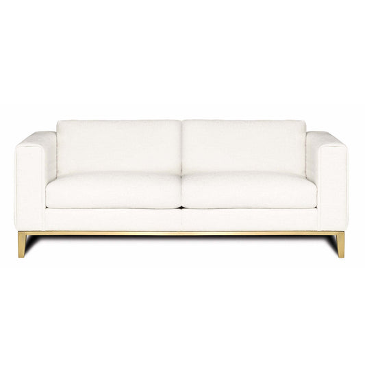 Eleanor Rigby Tobi 96 Genuine Leather Square Arm Sofa