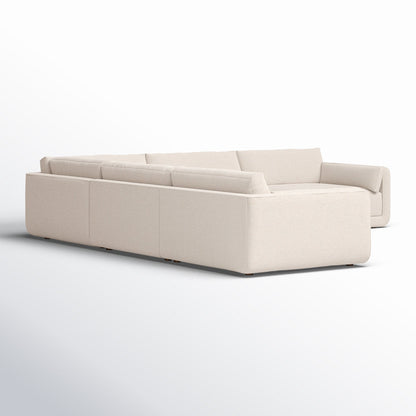 Four Hands Toland 5Pc Sectional 145 Bartin Rust