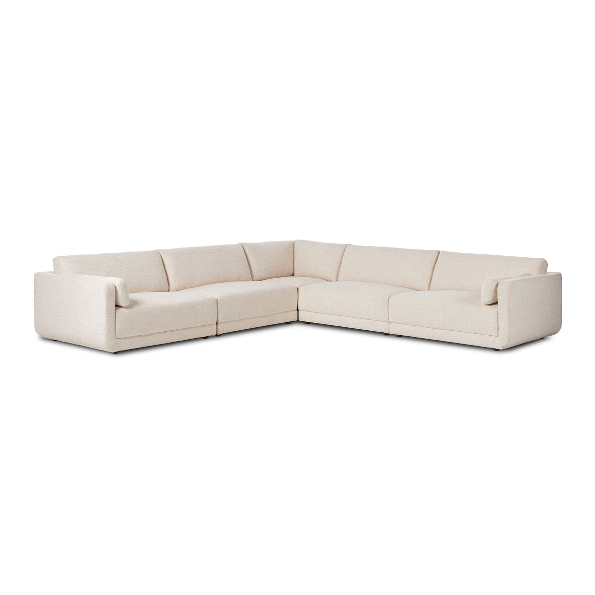 Four Hands Toland 5Pc Sectional 145 Bartin Rust