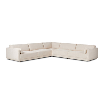 Four Hands Toland 5Pc Sectional 145 Bartin Rust