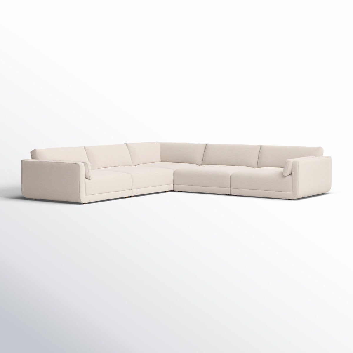 Four Hands Toland 5Pc Sectional 145 Bartin Rust