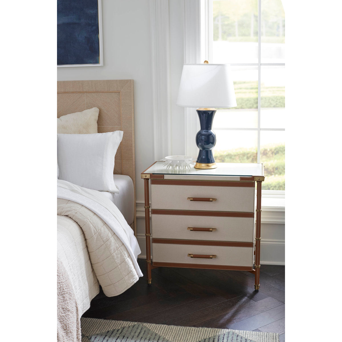Toulon 3 Drawer Side Table