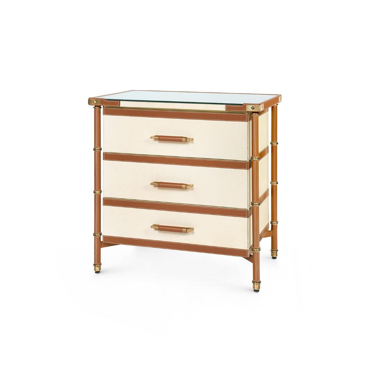 Toulon 3 Drawer Side Table