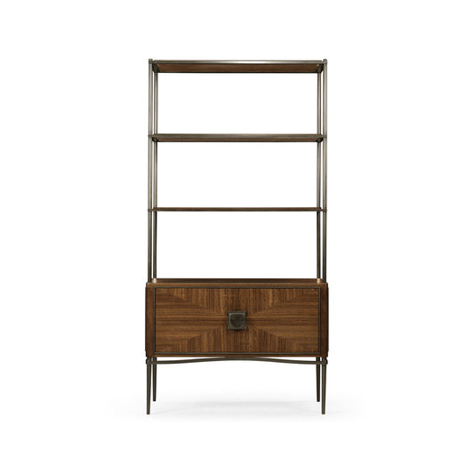 Toulouse 78 H X 40 W Brass Etagere Bookcase