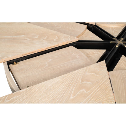 Tower Round Solid Oak Dining Table