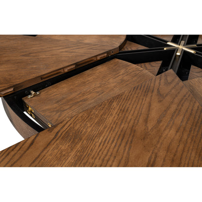 Tower Round Solid Oak Dining Table