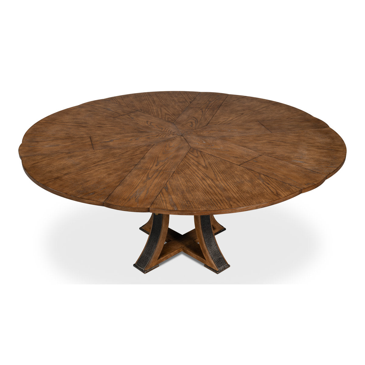 Tower Round Solid Oak Dining Table
