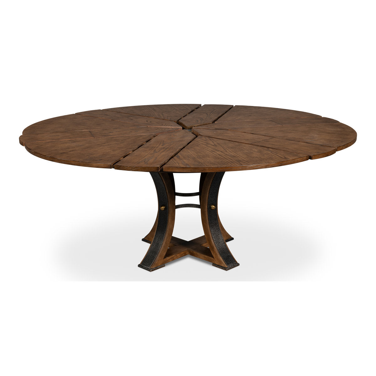Tower Round Solid Oak Dining Table