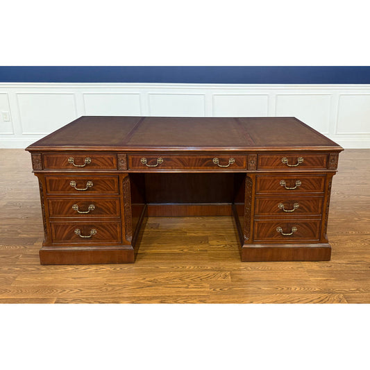 Traditional Mahogany Executive Desk