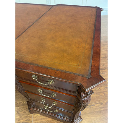 Traditional Mahogany Partners Desk