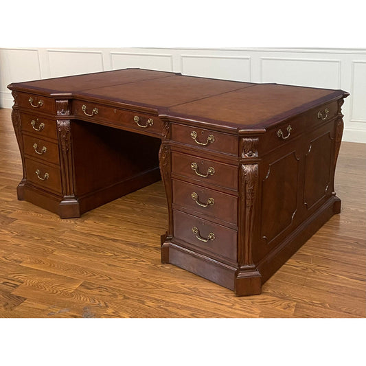 Traditional Mahogany Partners Desk