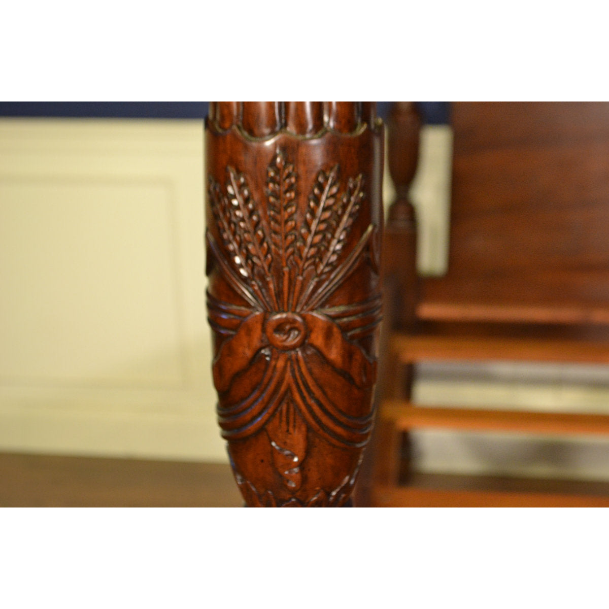 Traditional Rice Carved Poster Bed