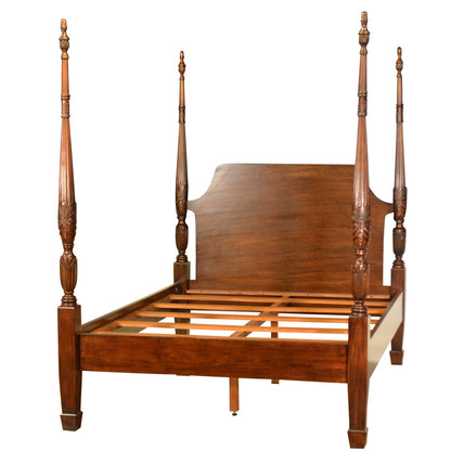 Traditional Rice Carved Poster Bed