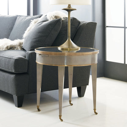 Modern History Home Tuxedo End Table With Storage