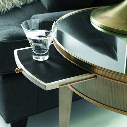 Modern History Home Tuxedo End Table With Storage